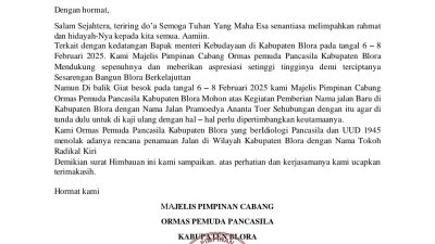 Tolak Jalan Pramoedya Ananta Toer, MPC PP Blora Kena Semprot Netizen